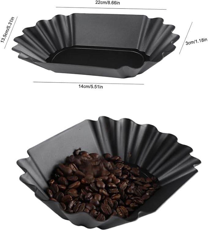 2 Pack Coffee Scale Weight Boats Coffee Bean Weighing Tray Roast Whole Beans Pans Weighing Dishes for Food Kitchen Scale Rechargeable Espresso Scales Espresso Machine Cold Brew Maker