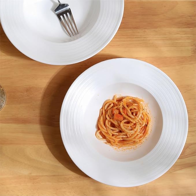 Pasta Plates Simple Ceramic Round Plate Pasta Nordic Style Tableware Western Soup Salad