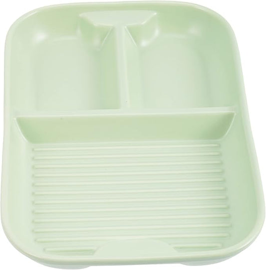 Healifty Ceramic Divided Plates Multi Functional Breakfast Tray for Adults for Serving Appetizers Desserts More Stylish Design for Home Parties