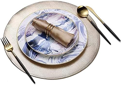 Elegant Dinnerware Set Dinner Plates Bowls Set Fine Bone China Porcelain Dinnerware Set Service For 1, White Blue Luxurious Tableware Sets,B