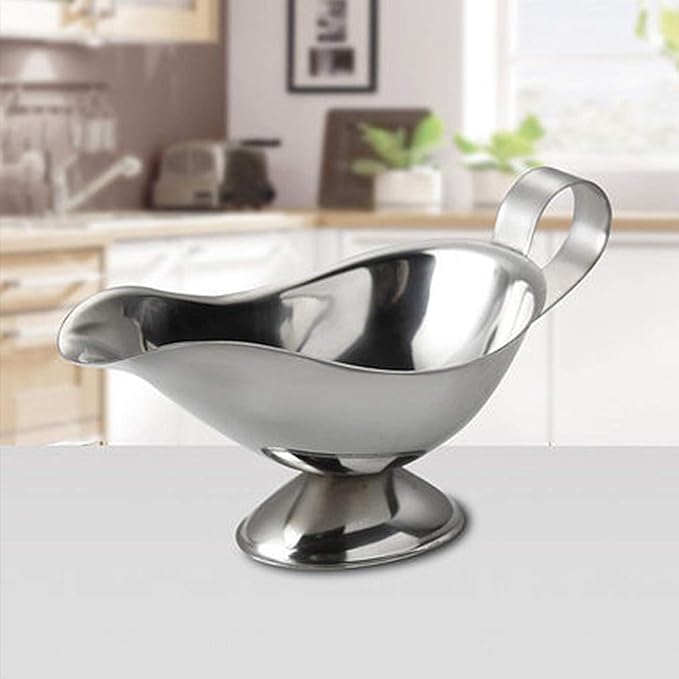 Stainless Steel 3 OZ Gravy Boat Juice Bucket Dish Roasting Sauce Dish 3 Pack