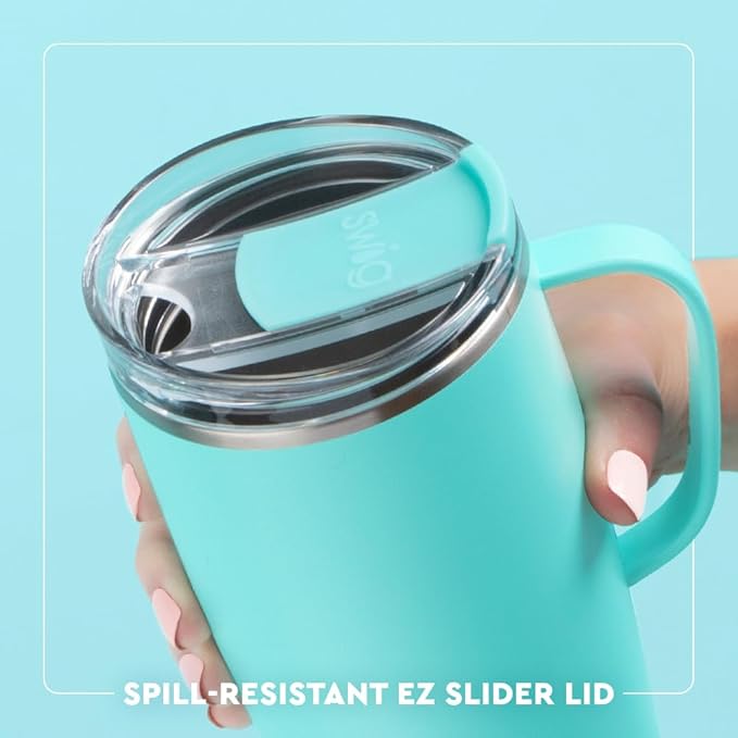 Swig Life 22oz Travel Mug, Insulated Tumbler with Handle and Lid, Cup Holder Friendly, Dishwasher Safe, Stainless Steel, Insulated Mug with Lid, Nurse Gifts for Women (Scrub Life)