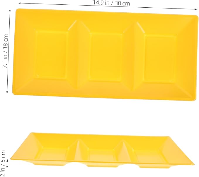 Mobestech 30pcs Plastic Divided Tray Serving Dish for Snacks Appetizers Desserts Easy to Clean Maintain for Parties Family Gatherings and Restaurants