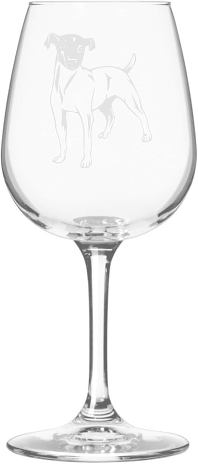 Japanese Terrier Dog Personalized Custom Themed Etched 12.75oz Wine Glass