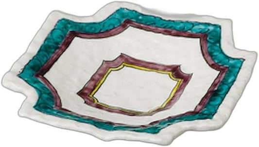 Sansai Kogo Corner Cutting Plate [ 18 x 18 x 3cm ] | Appetizer Plate Setomonohonpo
