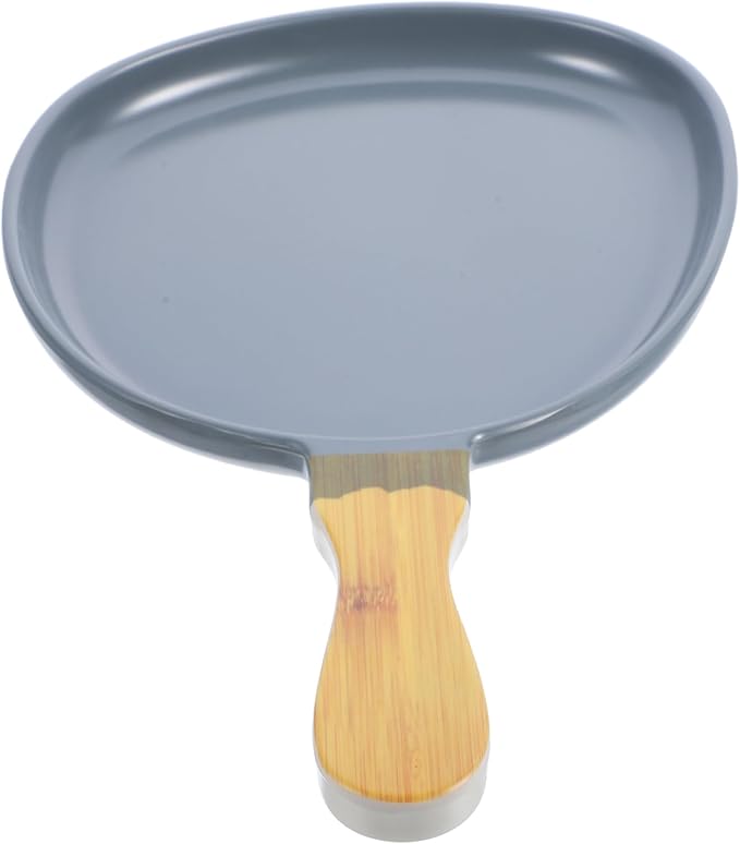 Mobestech Retro Japanese Style Plate Handle Nordic Vintage Serving Dish Ceramic Food Tray for Appetizers Microwaveable Dining Plate for Restaurant and Home