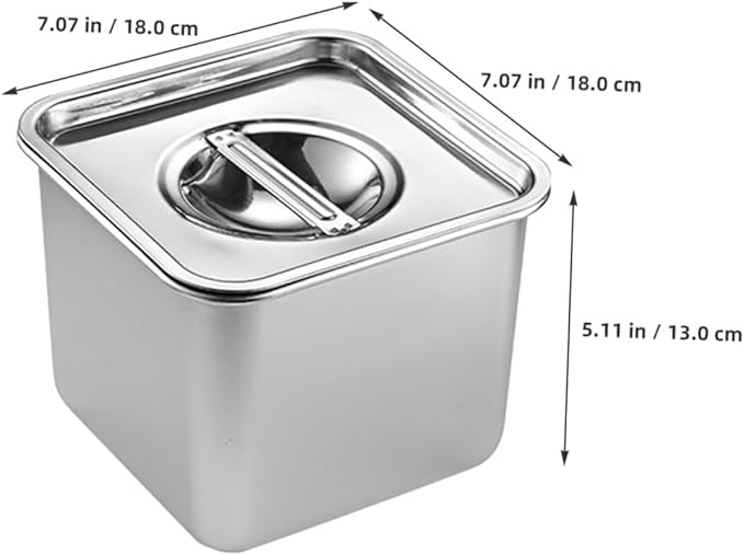 Zerodeko 2Pcs Stainless Steel Buffet Serving Tray with Lid Multi Functional Food Holder for Restaurants Catering Events and Buffets Buffet Pan