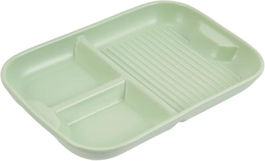 Unomor Ceramic Divided Plates Food Storage Plate with Compartment Design for Appetizers Snacks and Desserts Elegant Serving Tray for Home and Entertaining