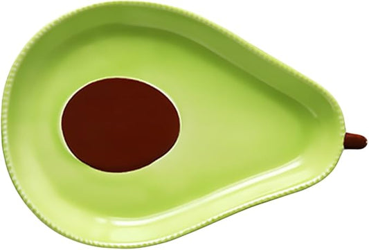 Avocado Shape Ceramic Plate Charcuterie Food Items Appetizer Serving Tray
