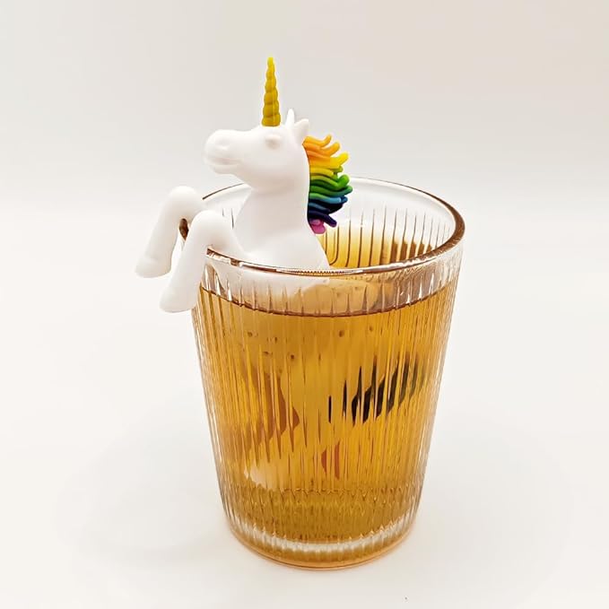 Fun Unicorn and Squirrel Tea Infuser, Reusable tea steeper for loose tea Let you enjoy a pleasant afternoon tea time (Unicorn + Squirrel)