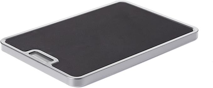 Nifty Medium Appliance Rolling Tray - Silver, Home Kitchen Counter Organizer, Integrated Rolling System, Non-Slip Pad Top for Coffee Maker, Stand Mixer, Blender, Toaster