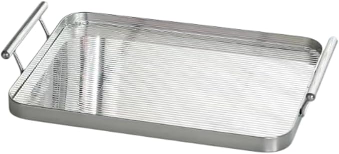 Tray for Serving Fruits and Teas with Cup Holder for Cafes and Restaurants, S