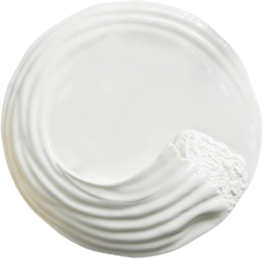 Ceramic Serving Plate for Appetizers and Cold Dishes Unique Pattern -inch Porcelain Dish for Parties and Home Use