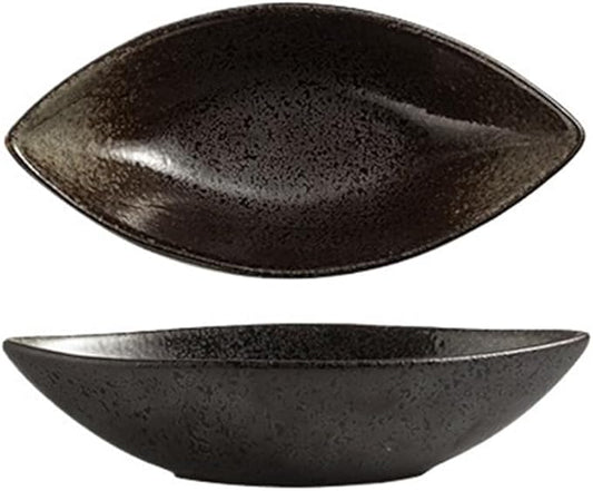 Soy Sauce Dishes 1 Piece Specialties Ceramic Plate Creative Deep Dish Soup Bowl Plate Snack Plate Dim Sum Plate Seasoning Dishes(C One Size)