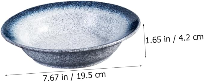 Japanese Style Soup Plate Home Ceramic Plates Multifunctional Bowl for Pasta Noodles Salad Breakfast Dinner Western Restaurant