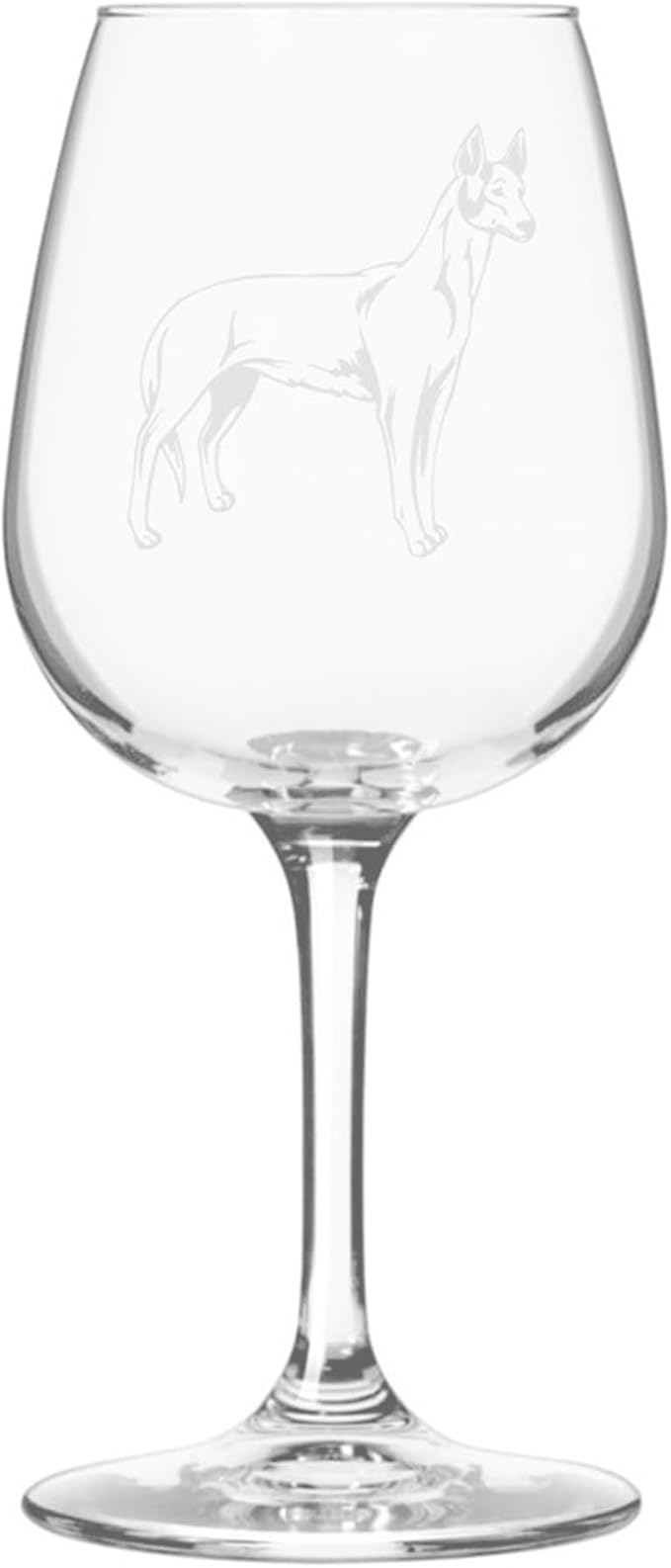 Ibizan Hound Dog Personalized Custom Themed Etched 12.75oz Wine Glass