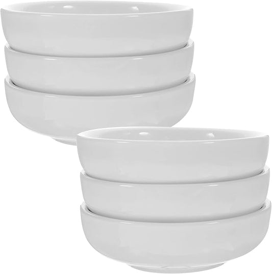 Zerodeko 6pcs Ceramic Snack Serving Dishes Small Condiment Plates for Dipping Sauce for Sushi Ice and Appetizers Easy to Clean and Store