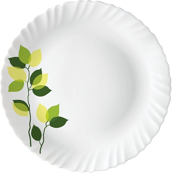 Borosil Gourmet Dinnerware Set For 6, 19 Pieces, White Dinner Plates and Bowls Sets, Chip Resistant Tempered Opal Glass, Stain Resistant, Dishwasher & Microwave Safe Dinner Set For Gifting, Serves 6
