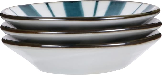 PRETYZOOM 3pcs Ceramic Sauce Dishes for Seasoning and Appetizers Japanese Style Plates Versatile Tableware for Salads and Dips Smooth Easy to Clean
