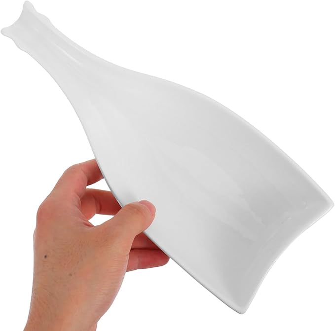 ABOOFAN Ceramic Wine Bottle Plate Vintage Plate for Cheese Snack Appetizer Dinner Accessory