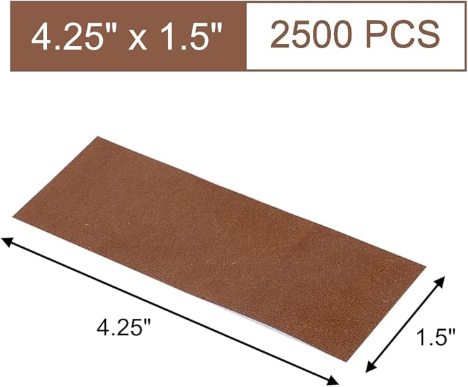 Gmark Paper Napkin Band Box of 2500 (Brown), Paper Napkin Rings self Adhesive GM1052