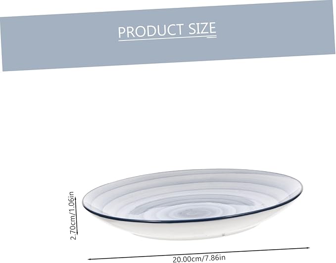 Ceramic Bowl Dish Gradient Spiral Design Multi-function Food Holder for Appetizers Pasta Fruits Snacks for Home Restaurant Table Decor