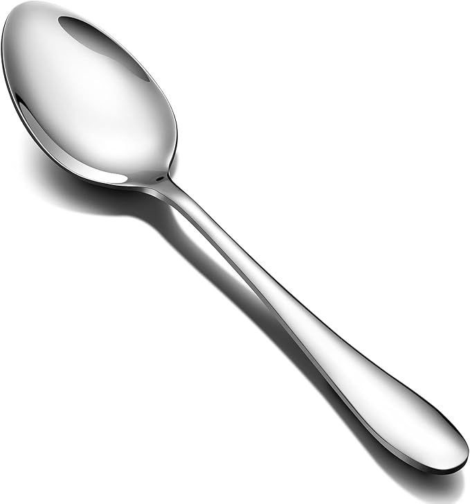 12-Piece Stainless Steel Dinner Spoon,Large Tablespoons,8-Inches (12-Piece)