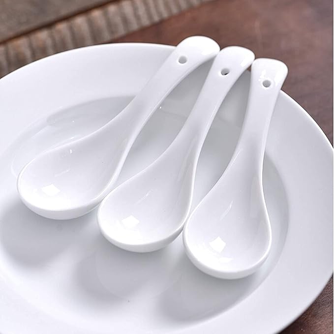 Dining Plate Set Ceramics Dinner Sets 26 Pieces Pure Color Dinnerware Set | White Porcelain Steak Plate Cereal Bowl and Soup Bowl for Restaurant,A