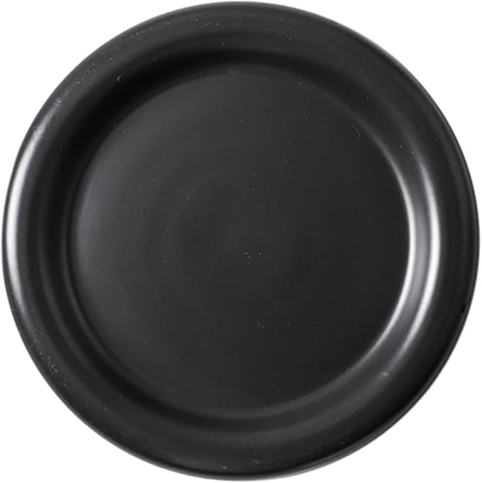 Ciieeo Ceramic Thick-edged Matte Pasta Plate European-style Food Serving Dish for Steak Salad and Dessert Reusable Ceramic Plate Easy to Clean and Multi-functional