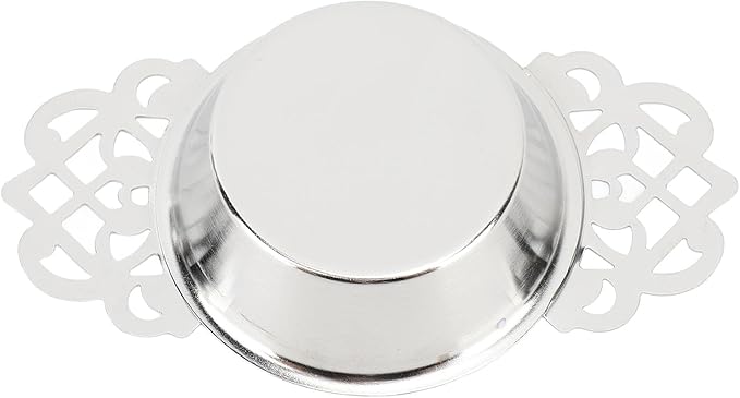 Tea Fine Mesh Filter, Loose Tea Infuser Basket Stainless Steel Tea Strainer Tea Filter Insulated Base Tea Strainer Bowl Tea Steeper Basket Filter for Brewing Filter Tea Leaves