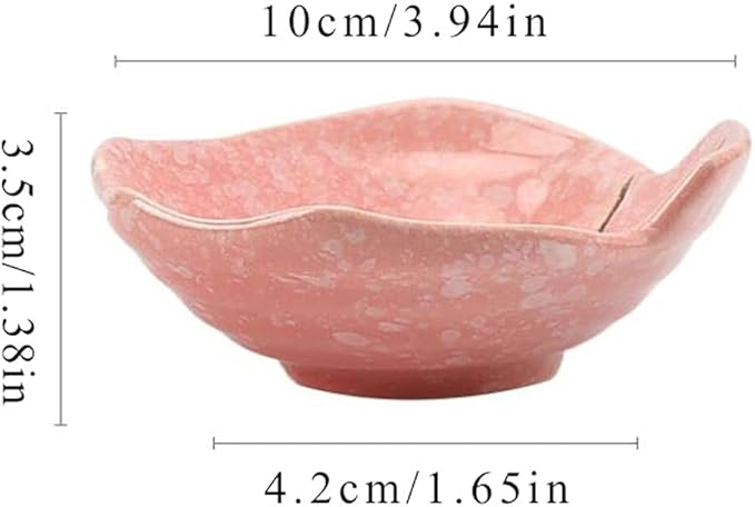 Appetizer Bowls Ceramic Plum Blossom Sauce Dish Sushi Dipping Bowls Appetizer Plates Porcelain Serving Dish Seasoning Dishes (set Of 4) Salad Bowls