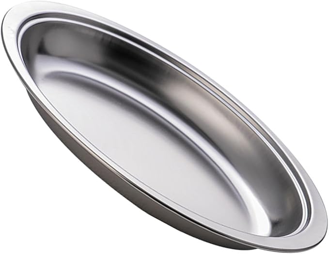 Steaming Fish Tray Stainless Steel Serving Plate Oval Shape Multifunctional for Home or Restaurant Use Silver/Gold