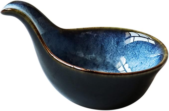 1pc Ceramic Dish Utensil Tray Seasonings for Grilling Appetizer Plates Ceramic Dipping Sauce Cups Ice Cream Bowl Seasoning Bowl Ceramic Storage Plate Seasoning Dish Dippi