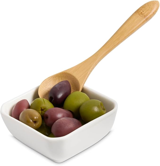 Maison du Fromage Reusable Charcuterie Serving Tools, Burnished Bamboo, 2 Sets of 6-Pieces