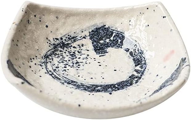 Appetizer Bowls Ceramic Sauce Plate 10 Oz Soy Sauce Dipping Plate Sushi Ketchup Snack Dessert or Appetizer Sauce Plate for Kitchen Home Restaurant Hotel Salad Bowls (Size : 5.31x1.57in)