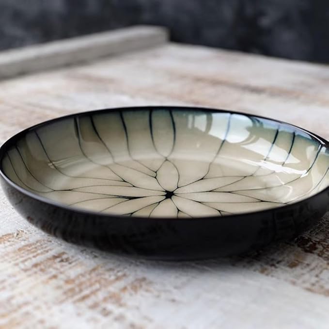 Plates Creative Simple Ceramic Dinner Plate Home Salad Plate Round Breakfast Plate Flat Plate Steak Plate Dinner Plates
