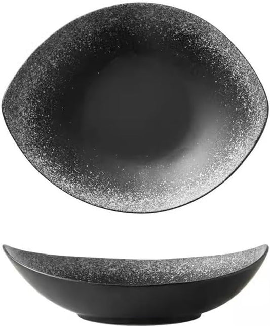 Pasta Bowls Appetizer Plates Ceramic Plate Dish Plate Household Salad Plate Cold Dish Plate Restaurant Commercial Large Plate Light Luxury Soup Plate Western Food Plate Dining Serving Plates for