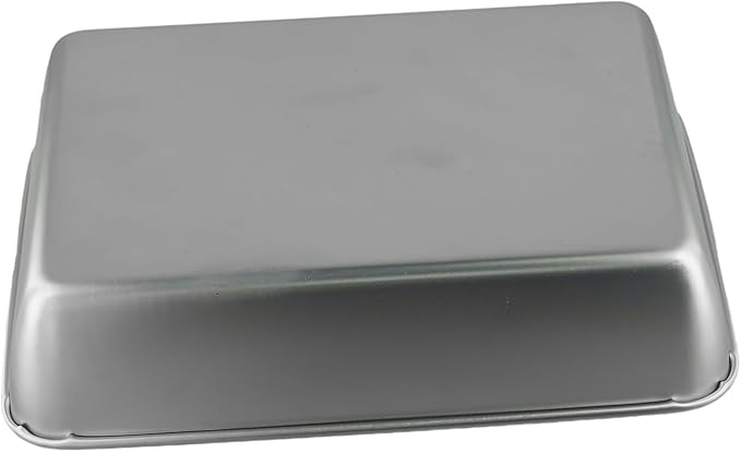 Stainless Steel Serving Tray with Deep Edges, Rectangular Food Platter for Kitchen, Camping, Picnics, School Cafeteria, Dishwasher Safe, Silver(25 * 20 * 5.5)