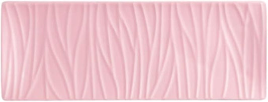 Sauce dish, Ceramic Plate Tree Pattern Rectangular Tray for Sushi Appetizer Snack Fruit Cake Server Display Serving Dishes(Pink,24 * 7.5cm)