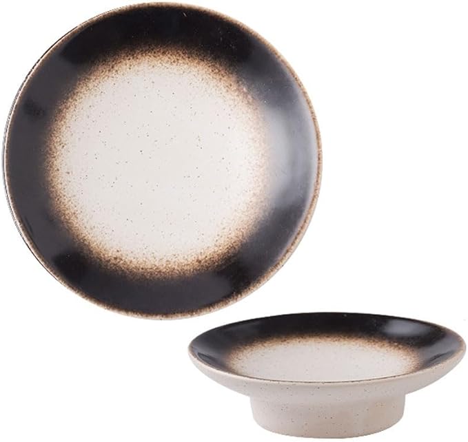 FAREWELL Dipping Bowls Home Creative Ceramic Mini Dessert Plate Ceramic Bowl Tomato Sauce and Soy Sauce Soy Sauce Dish Appetizer Bowls (Color : B)