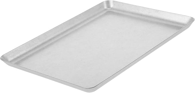 ABOOFAN Stainless Steel Dinner Plate Vintage Rectangular Serving Tray for Grill BBQ Camping