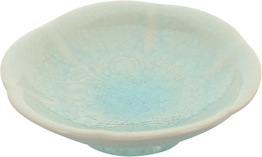 Elegant Pattern Ceramic Plate Dessert Appetizer Serving Smooth Surface for Home Restaurant