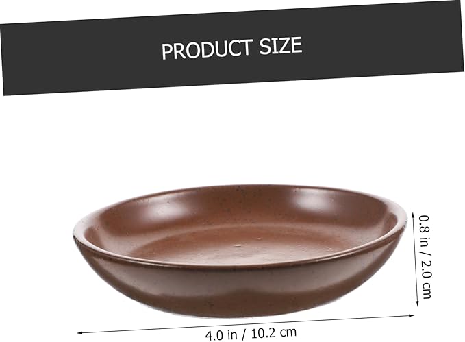 PRETYZOOM Ceramic Appetizer Serving Plate Decorative Round Snack Dish for Fruits Candy Sturdy Chic Food Plate for Home Restaurant Hotel Party Use for Events Gatherings