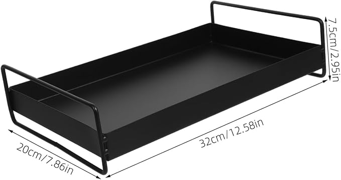Elegant Metal Serving Tray Snack and Fruit Plate Portable Space-Saving for Family and Friends