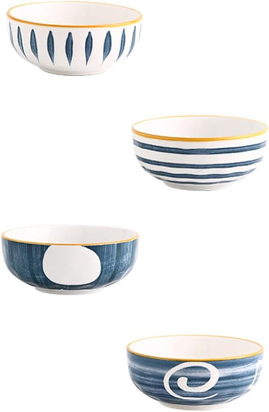 4Pcs Japanese Style Ceramic Soy Sauce Dishes Set Glazed Appetizer Plates for Dipping and Seasoning Elegant Condiment Bowls for Home Kitchen and Parties