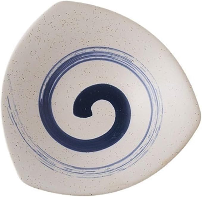 Sauce Dish Creative Triangle Snack Plate Dessert Salad Snack Plate Restaurant Fruit Bowl Ceramic Appetizer Plate Snack Bowls Color : 4 One Size