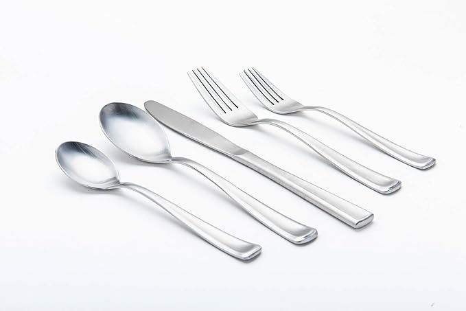 David Burke 20-Piece Avignon Flatware Set - Premium Stainless Steel Silverware, Elegant Utensil Set, Service for 4