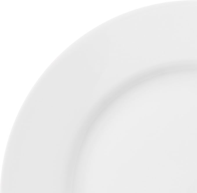Everyday White Fitz and Floyd Classic White Rim Appetizer Plates, Set of 6