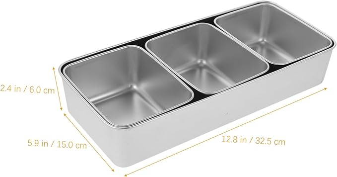 Happyyami 1Set Portable Snack Serving Tray Multi Grid Dried Fruit Snack Box for Outdoor Picnics Elegant Catering Compact Design