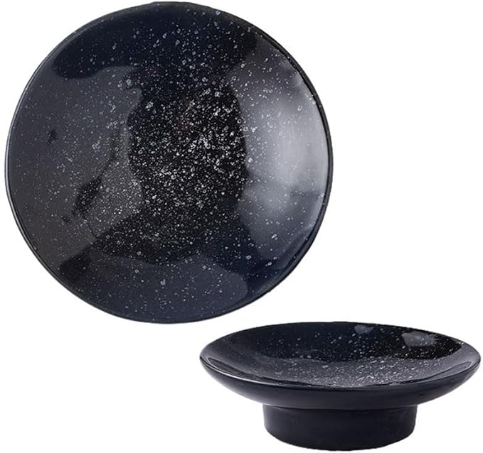 FAREWELL Dipping Bowls Home Creative Ceramic Mini Dessert Plate Ceramic Bowl Tomato Sauce and Soy Sauce Soy Sauce Dish Appetizer Bowls (Color : A)